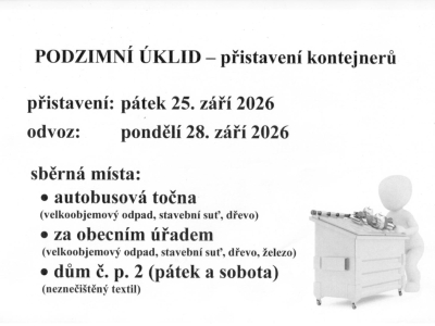 Podzimní odpad 2026