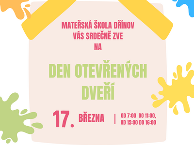 den otevřených dveří - pozvánka