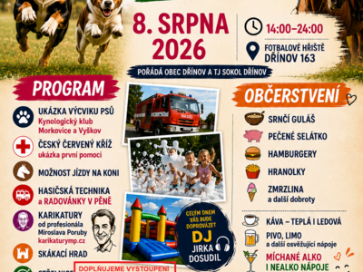 Dřínov se baví 2026