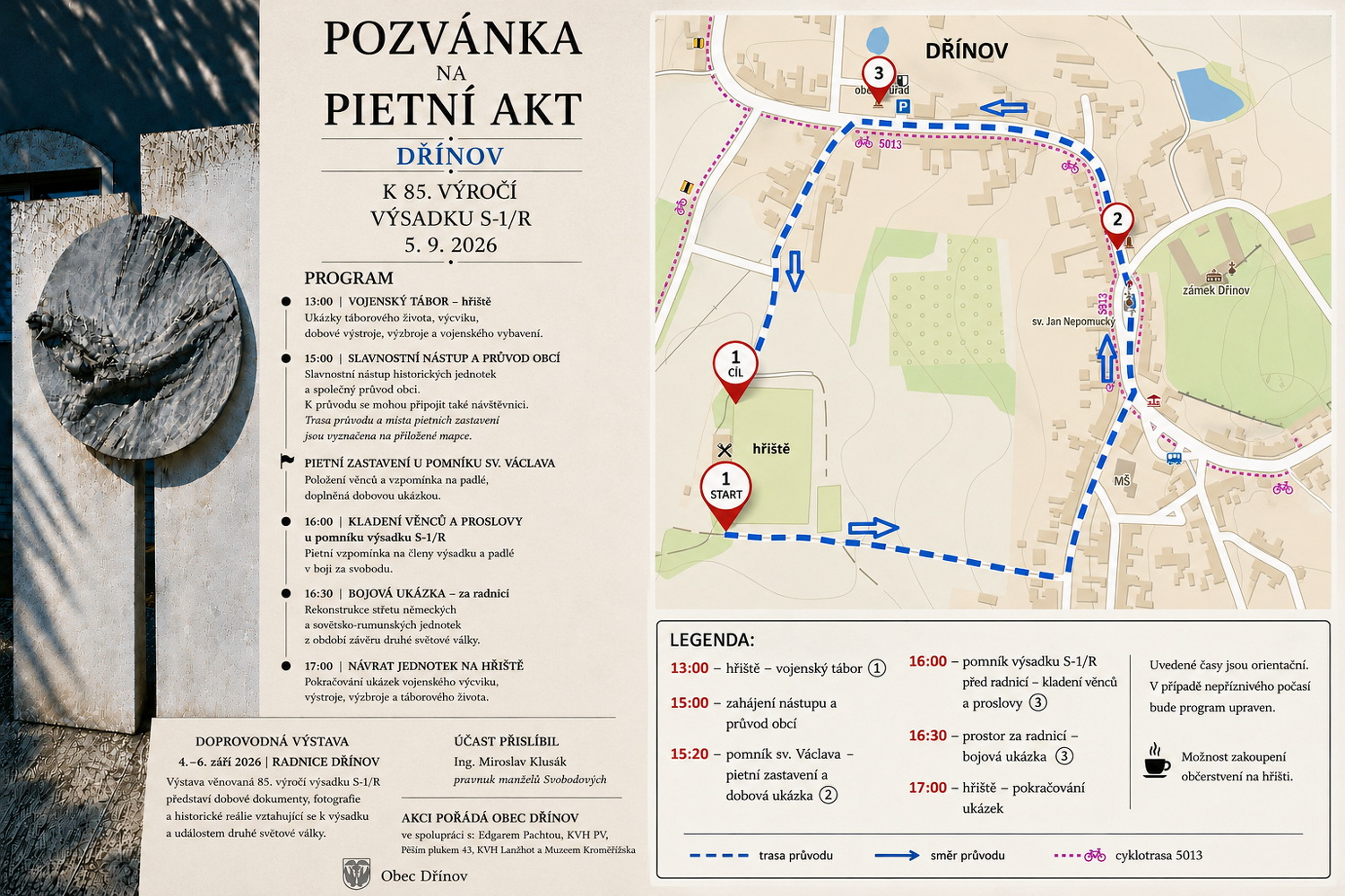 Pozvánka na pietní akt